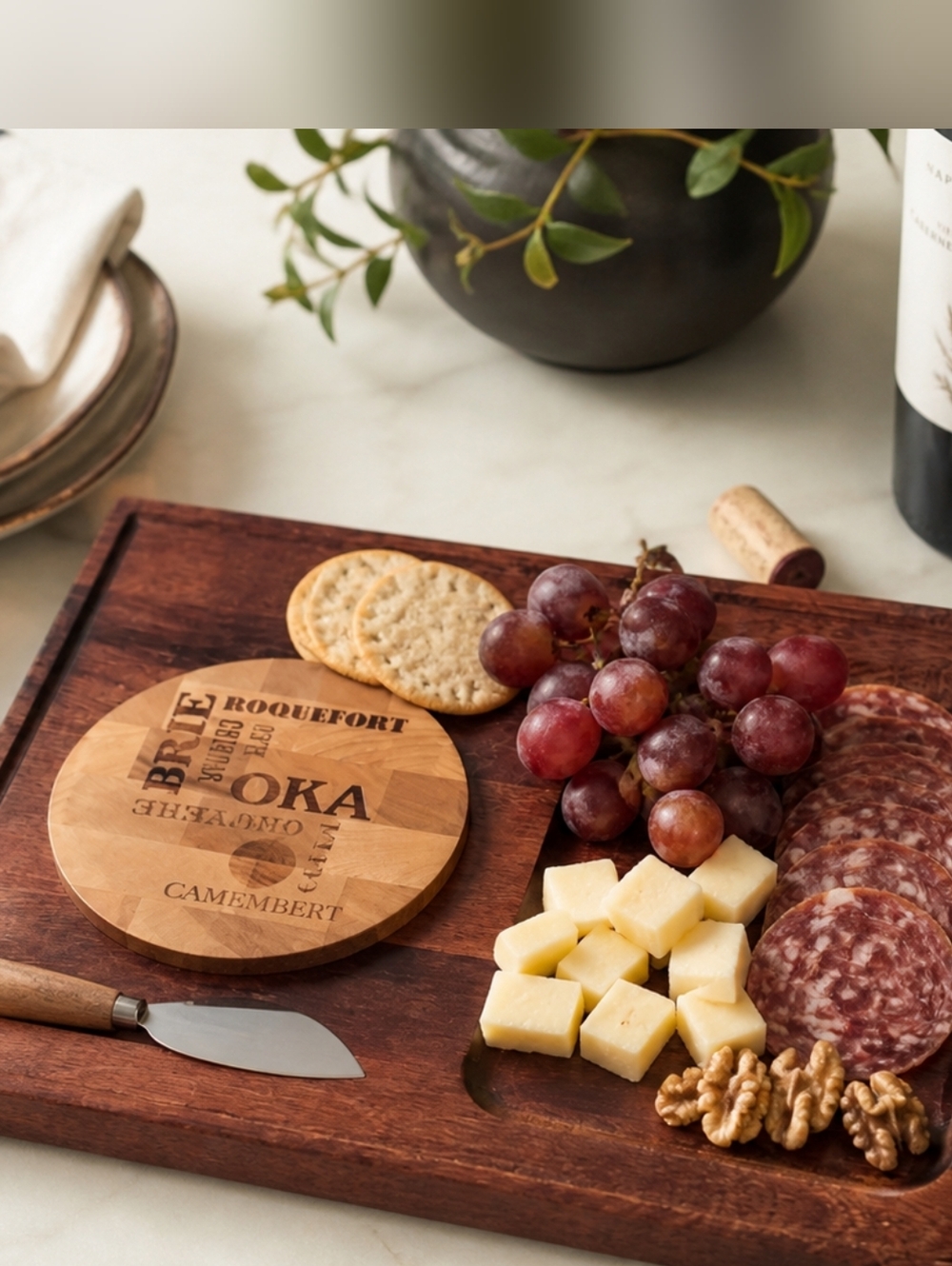 Vintage Baribocraft Wood Charcuterie Board | Mid Century Serving Tray Canada